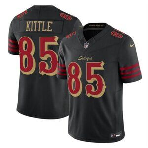 Mens Youths  George kittle Black Jersey Vapor Stitched